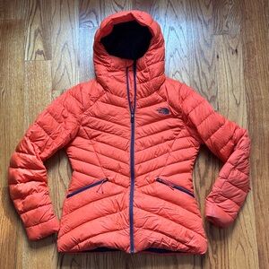 The North Face Moonlight 550 Fill‎ Down Puffer Jacket Orange Women’s size Medium